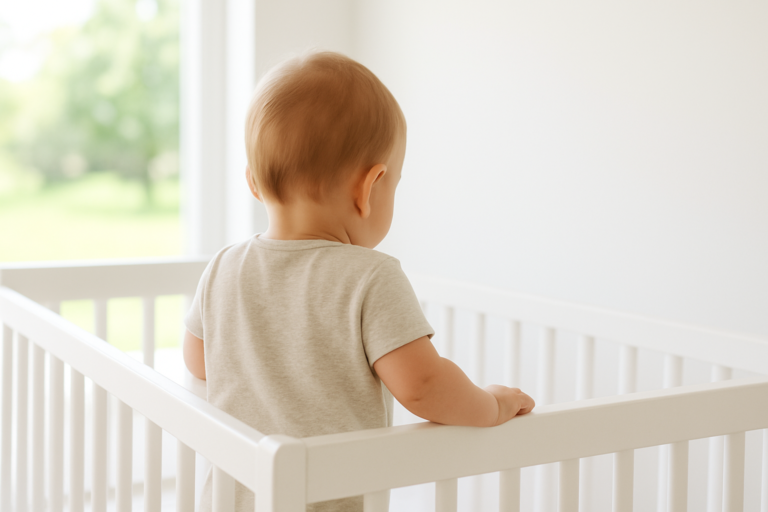 港区の訪問看護 - 乳幼児の後ろ姿